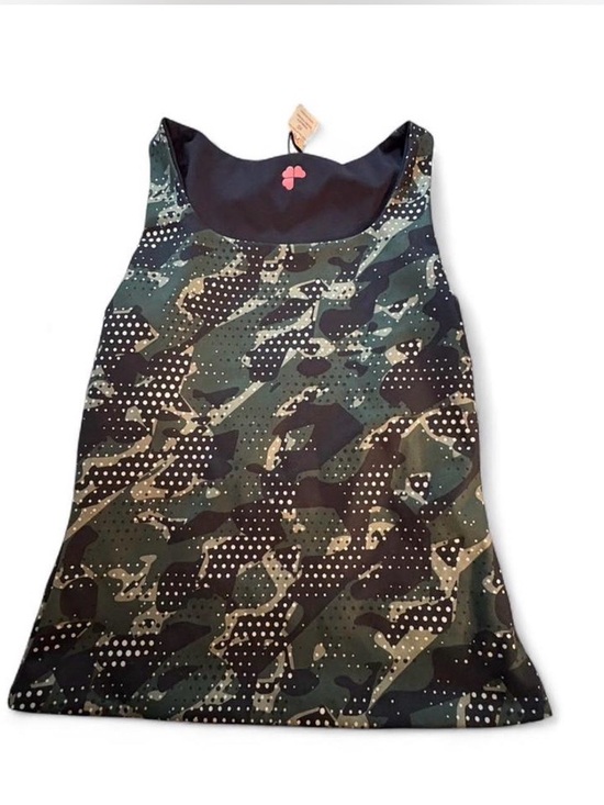 Krimson Klover Tops - Krimson Klover Green Camouflage Tank Top XS